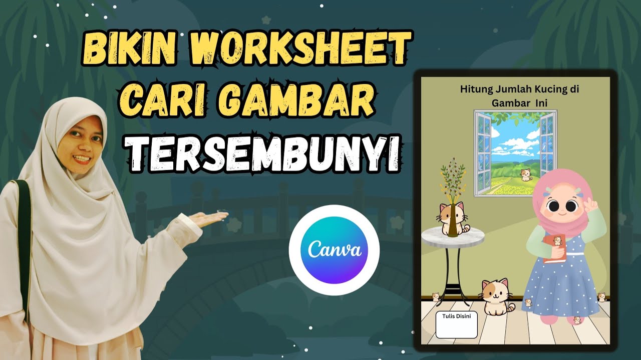 Cara Bikin Worksheet untuk Melatih Fokus Anak di Canva 