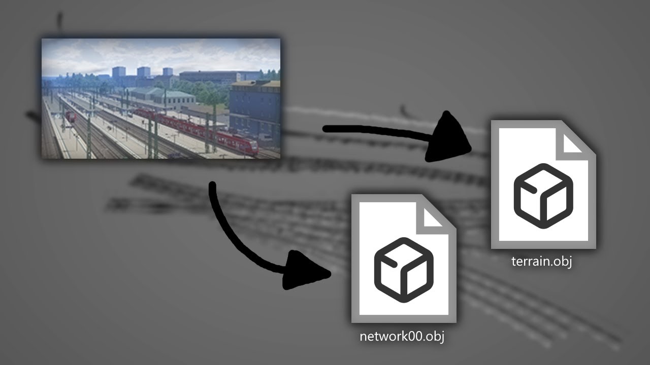 Exporting Terrain & Loft-Objects as .obj in TS14+ | Quirks of Train Simulator