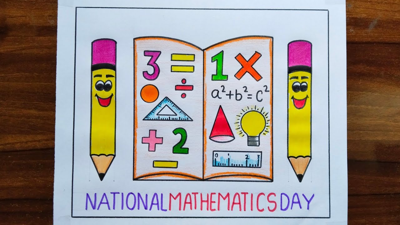 National Mathematics Day Drawing / Maths Day Drawing / Ganit Chitra / Mathematics Day Drawing