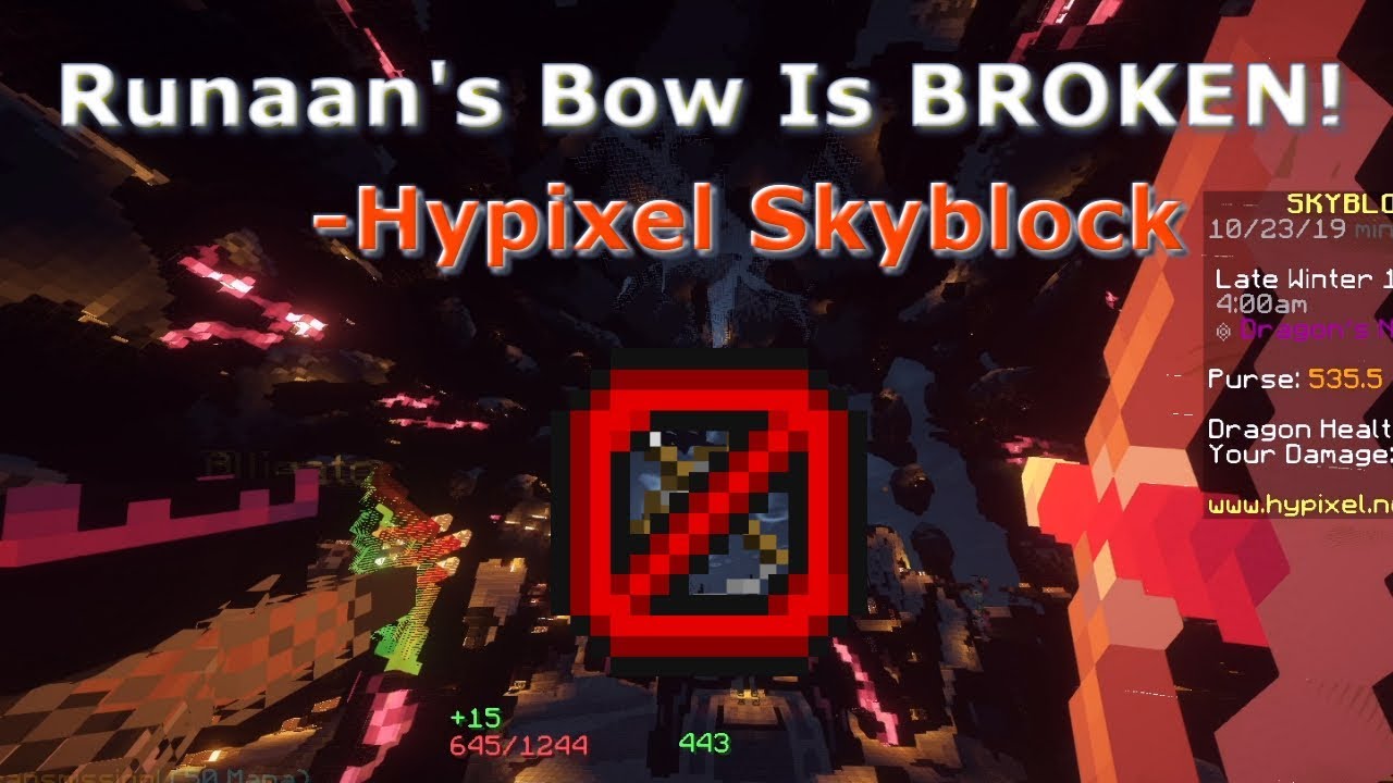 Runaan's Bows are BROKEN! (Dragon Fight) - Hypixel Skyblock