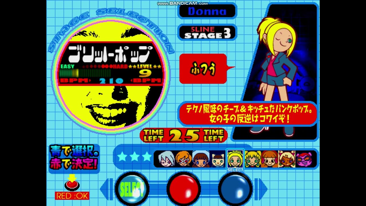 Pop'n Music 5 Gameplay Five Line Mame 0.283 (Score: 278245)