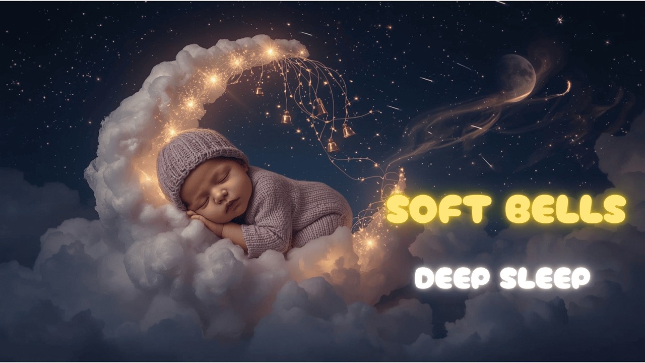 Baby Sleep Music 🌙 Soft Glockenspiel Bells Lullaby for Deep Sleep (8 Hours)