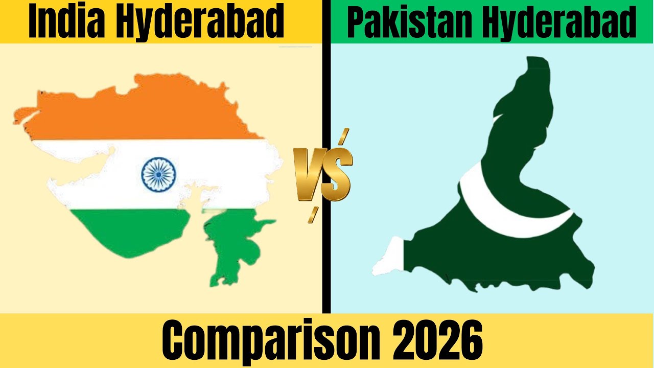 Pakistan Hyderabad vs India Hyderabad| Country Comparison 2026 #pakistannews #military #countryballs