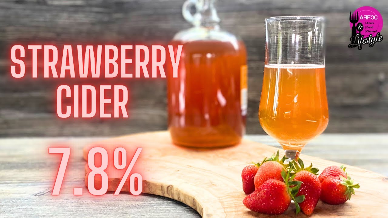 How to make Strawberry Cider from Shop juice | strawberry hard cider recipe
