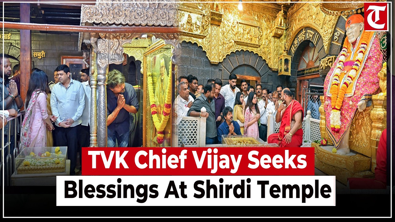South Indian actor & TVK Chief Vijay visits Shirdi Temple ahead of Tamil Nadu election results