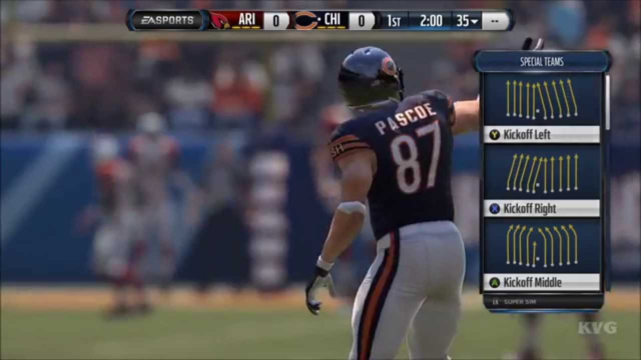 Madden NFL 16 - Arizona Cardinals vs Chicago Bears Gameplay (XboxONE HD) [1080p]