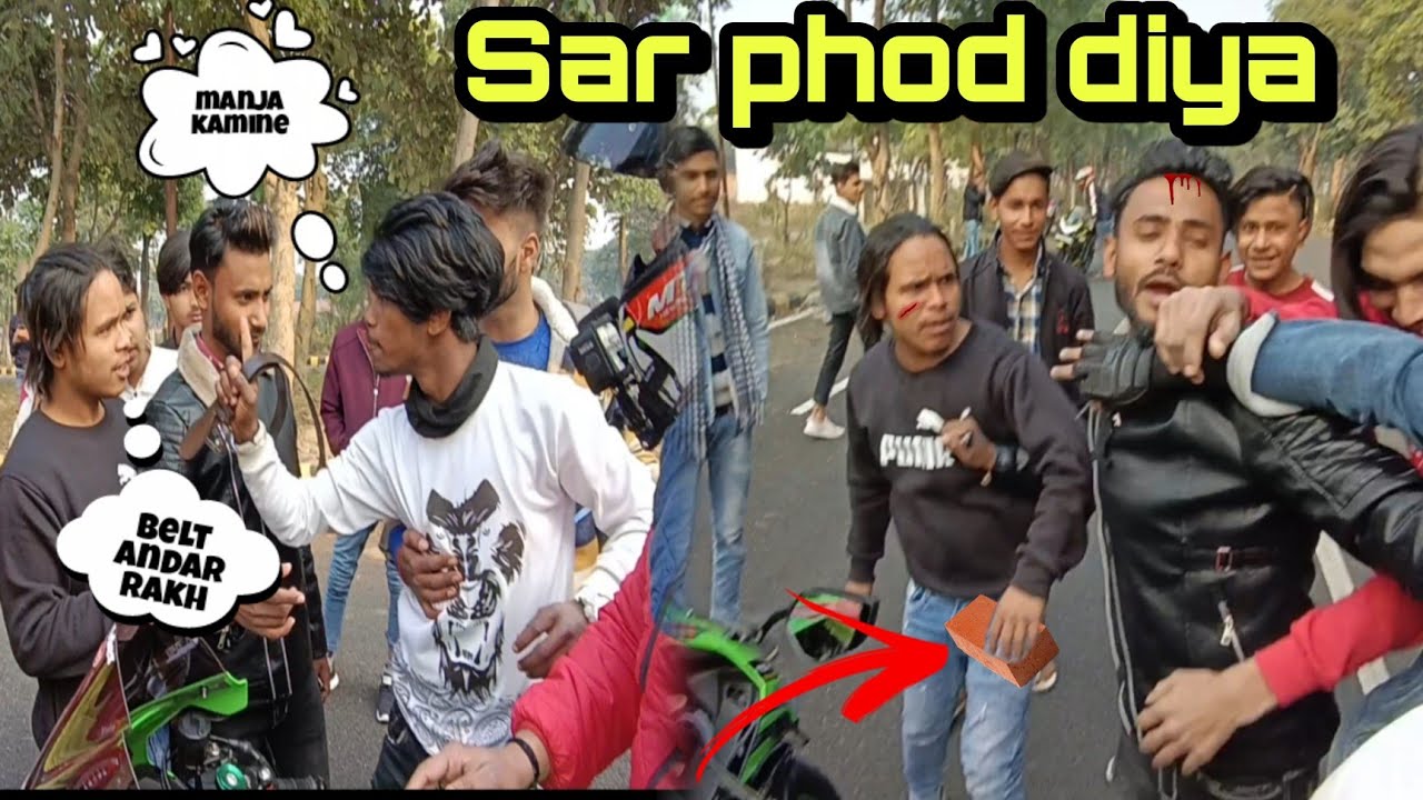 Riders Vs Chapri Road Rage With Chapri Boys😡 | Sar Phod diya😫😭 #india