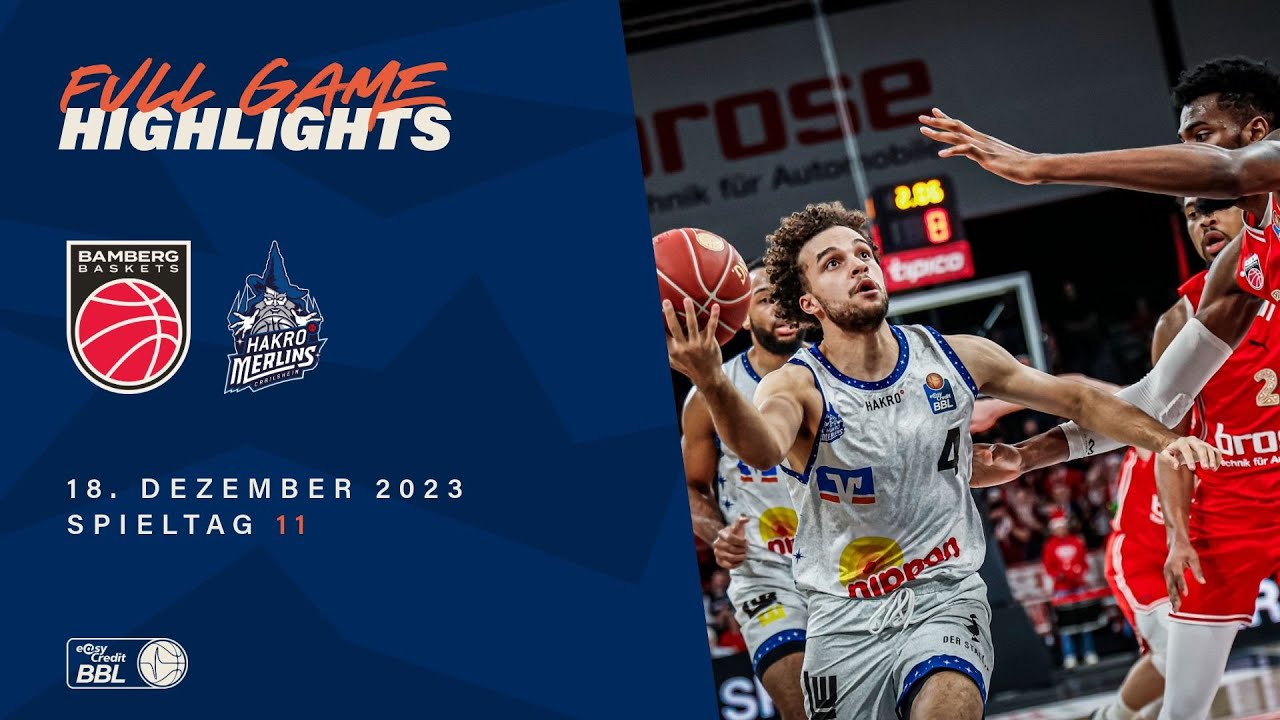 Bamberg Baskets vs. HAKRO Merlins Crailsheim - Full Game Highlights - Spieltag 11, Saison 23/24