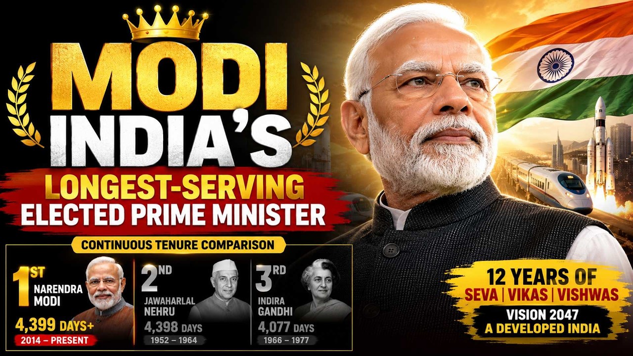 4,399 Days in Power! How Narendra Modi Surpassed Nehru&rsquo;s Record