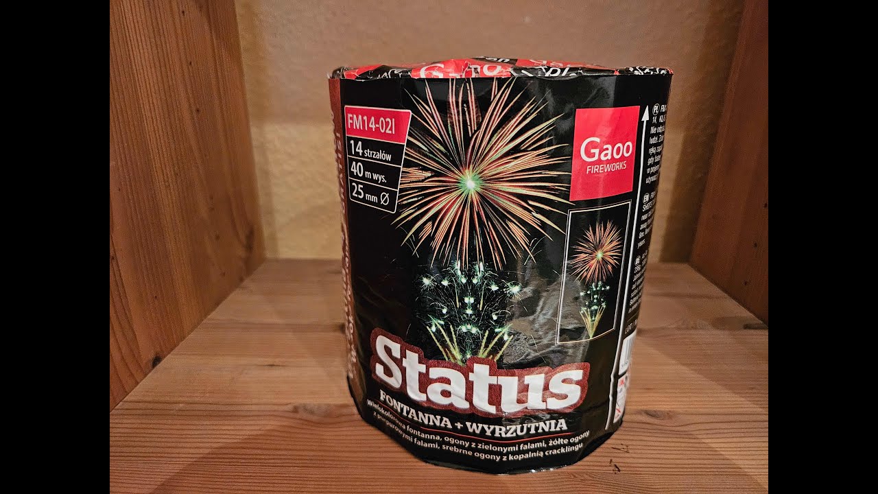 Status Fountain + Cake 14`s ( 238 Gr.NEM) Gaoo Fireworks