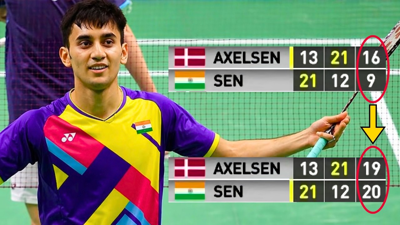 Lakshya Sen's INSANE COMEBACK against Viktor Axelsen