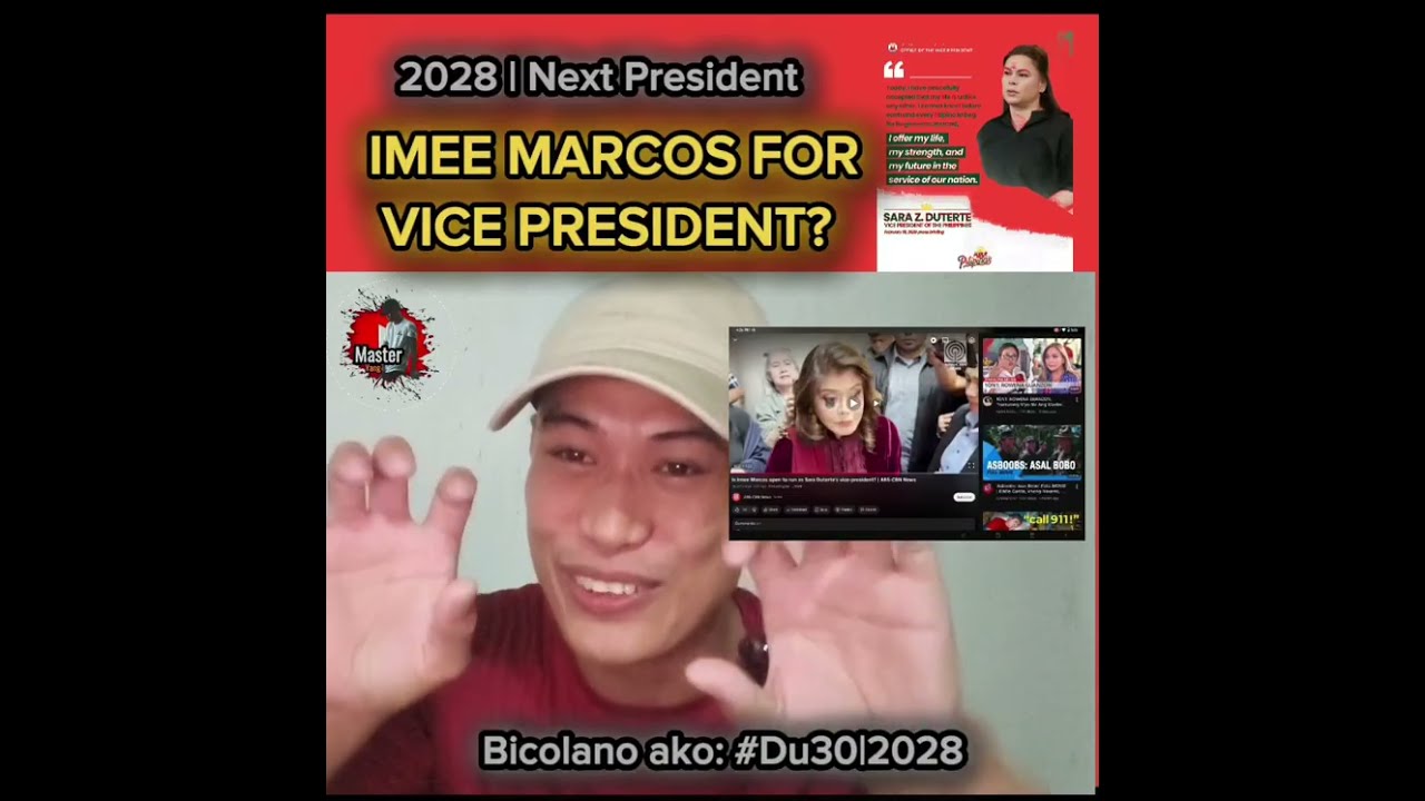IMEE MARCOS VICE PRESIDENT SA 2028!? | 