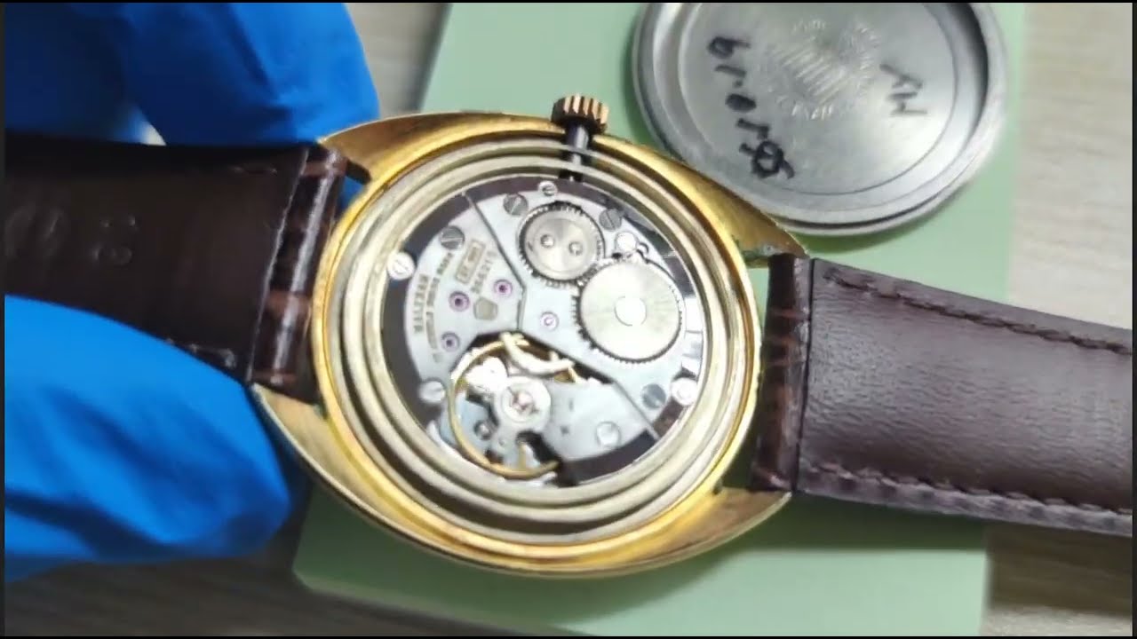 华生7001机芯更换表镜Replacement of the crystal for the vintage Waltham 7001
