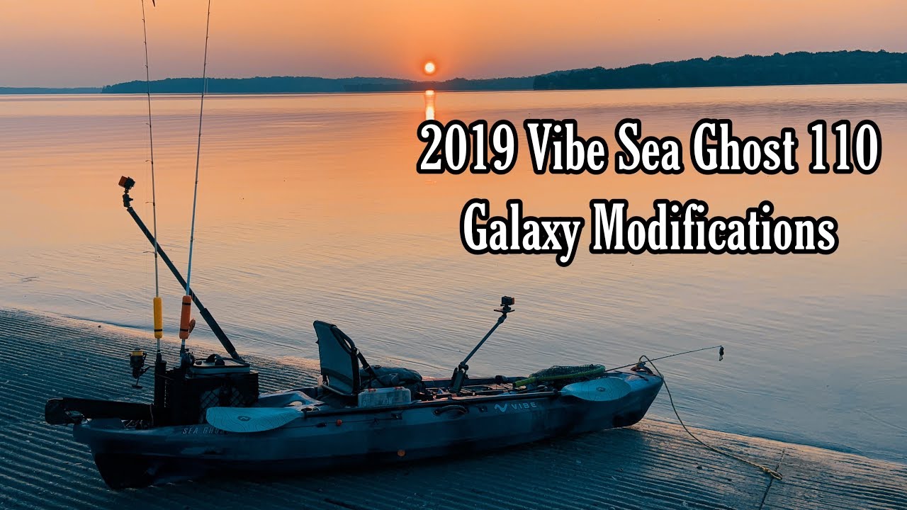 Мой рыболовный каяк Vibe Sea Ghost 110 Galaxy 2019 года, комплектация и снаряжение