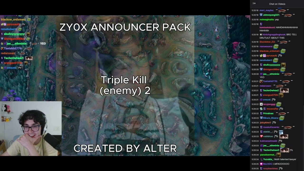 Zy0x reacts to Zy0x Announcer Pack