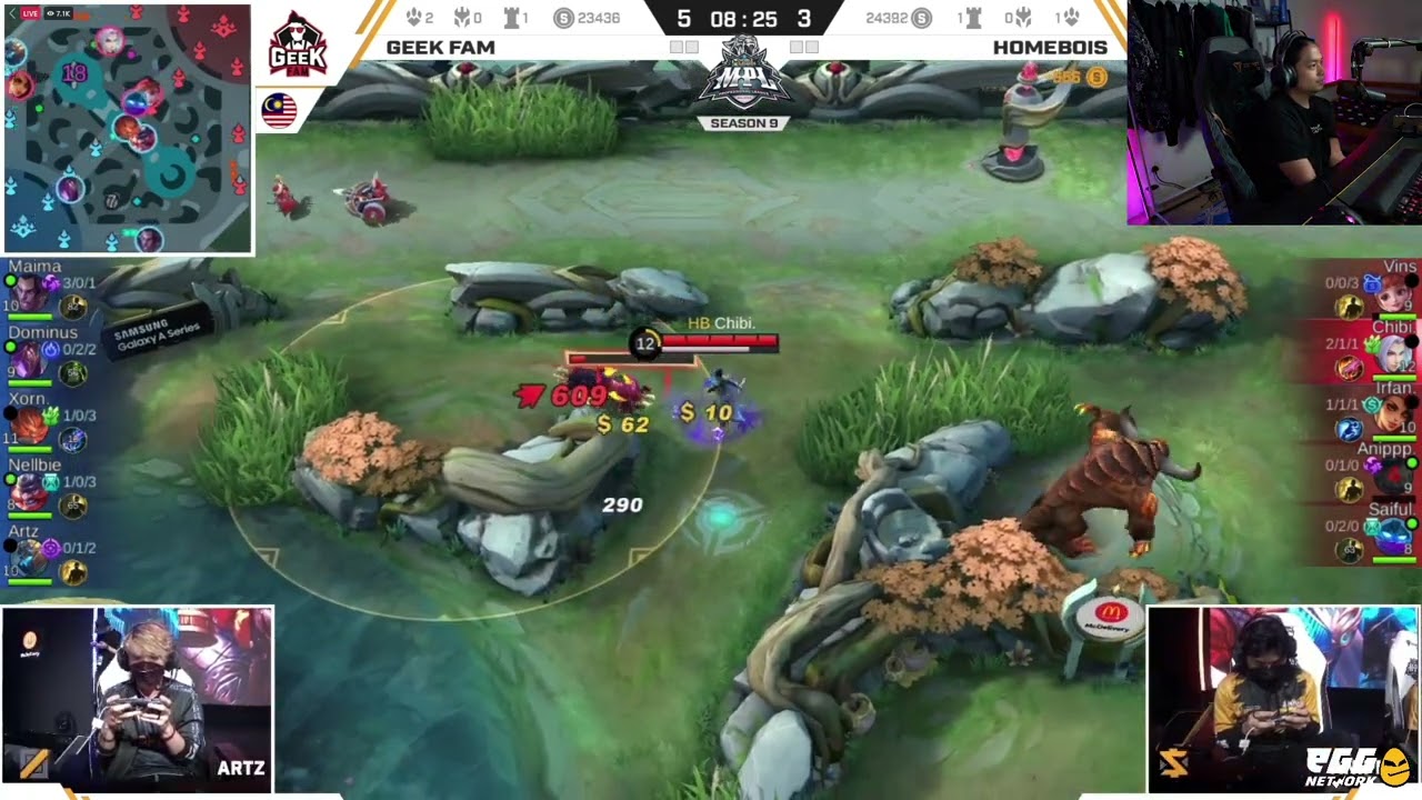 MPL MY CHIBI LING NGAMOK ! HOMEBOIS VS GEEKFAM MATCH 1 ! COMETOPAPA MLBB