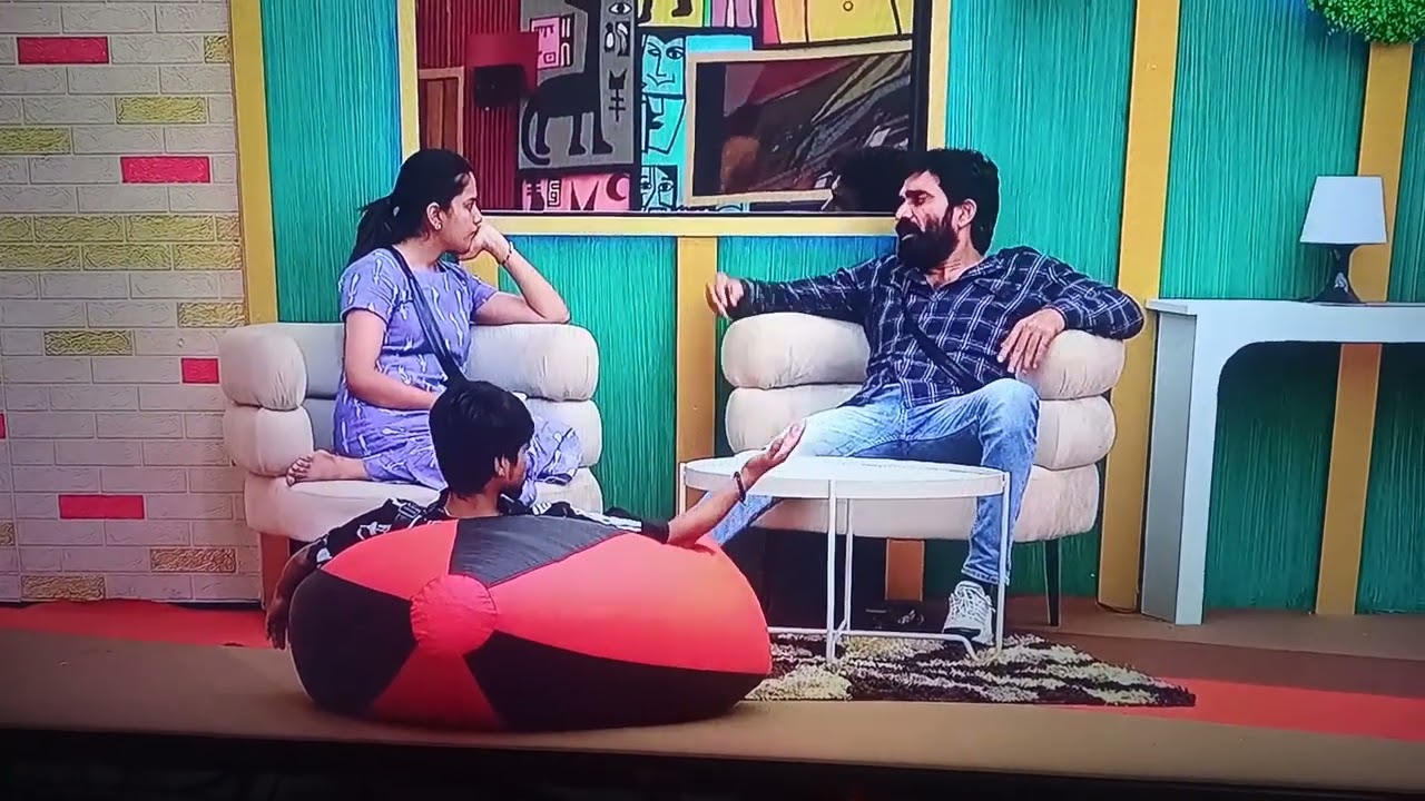Serious discussion between tanuja and barani