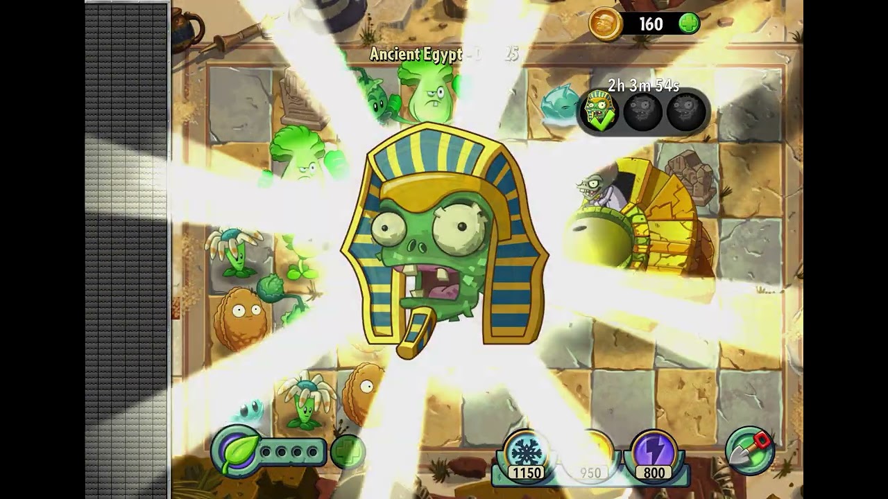 Plants vs Zombies 2 Ancient Egypt and Pirate Boss Battles