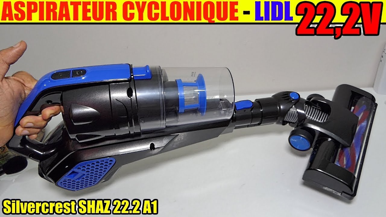 aspirateur cyclonique lidl silvercrest 22,2 v sans fil vacuum cleaner cordless akku-staubsauger