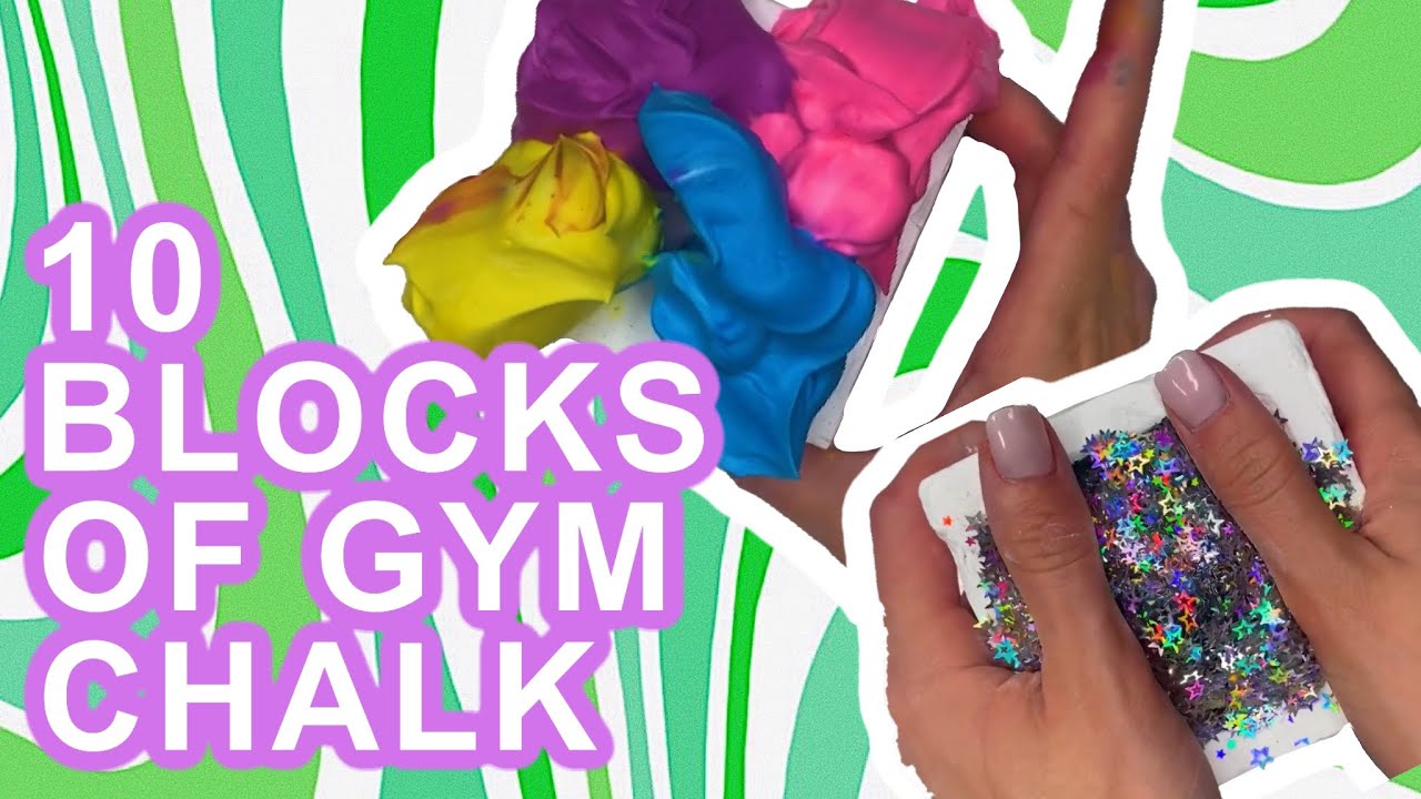 10 BLOCKS GYM CHALK | REFORMS | SHAVING CREAM, GLITTER, CORNSTARCH