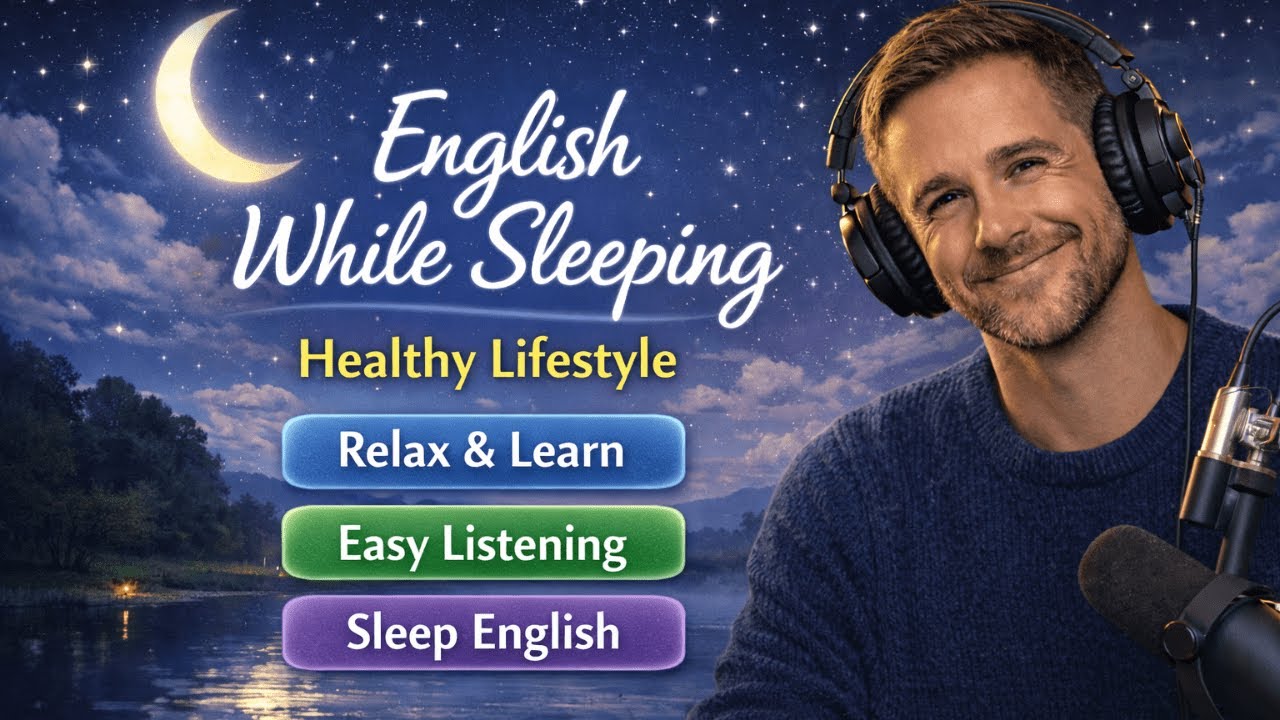 English While Sleeping | Calm English Listening for Sleep | Relax & Learn English