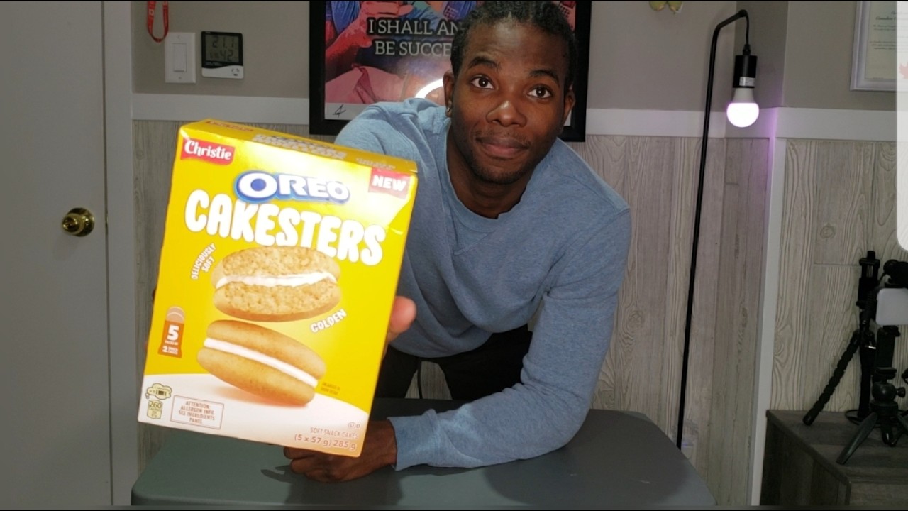 TRYING THE NEW GOLDEN OREO CAKESTER AND RANKING IT