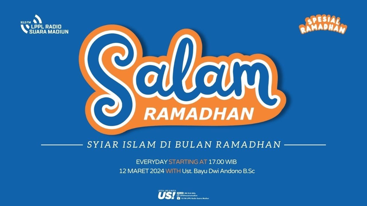 🔴LIVE #SalamRamadhan Tafsir Ayat Puasa oleh Bayu Dwi Andono B.Sc