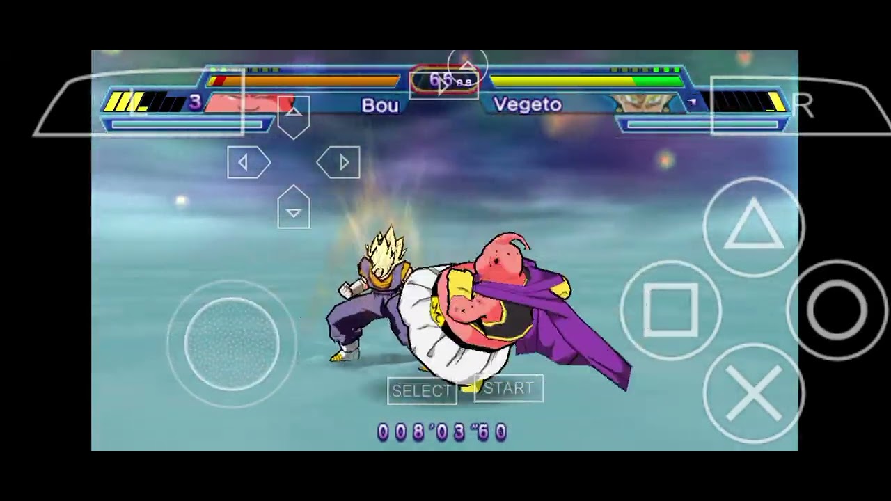 Vegito vs bou DBZ Shin Budokai Tenkaichi 2