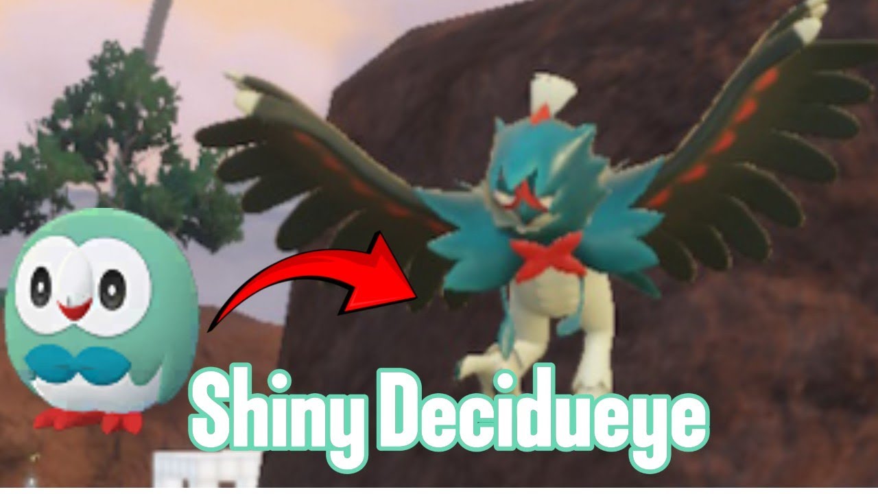 Shiny Decidueye full evo line showcase