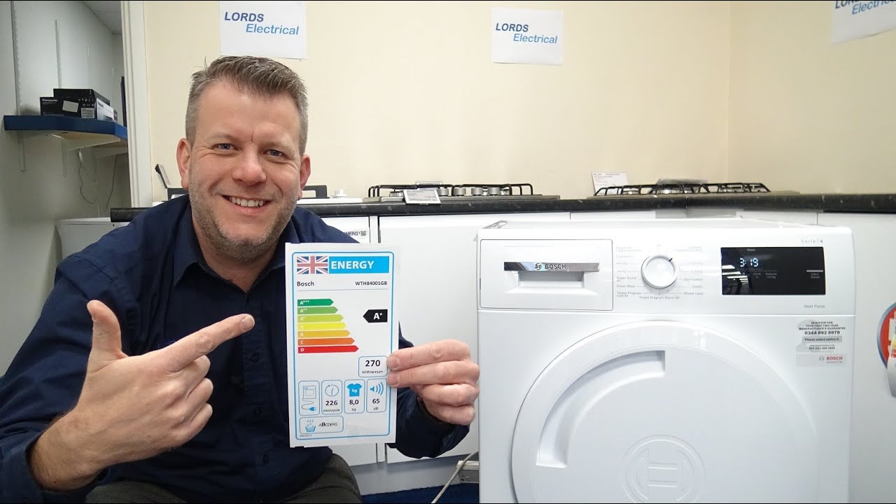 Bosch WTH84001GB 8kg Heat Pump Condenser Dryer