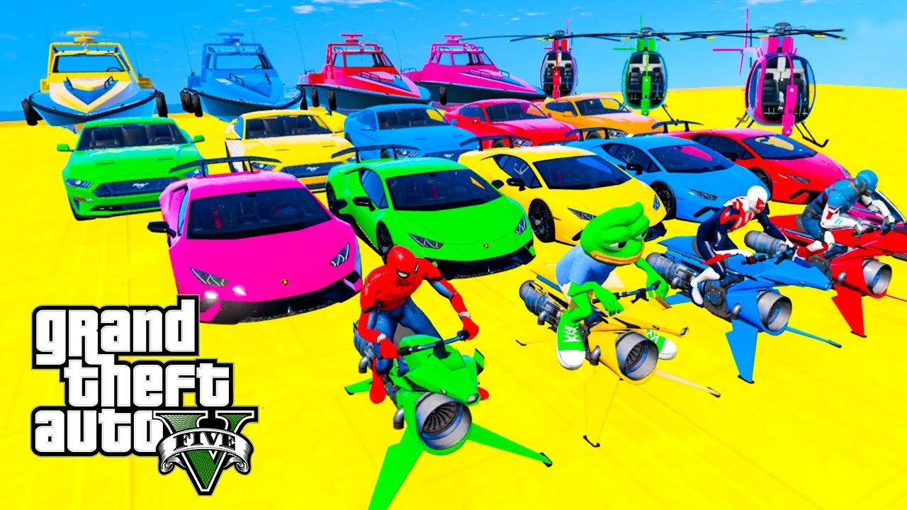 GTA V Epic New Stunt Race For Car Racing Challenge by Trevor