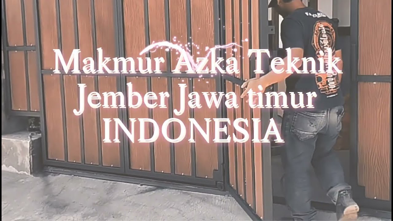Pintu pagar lipat roda tunggal#rumah