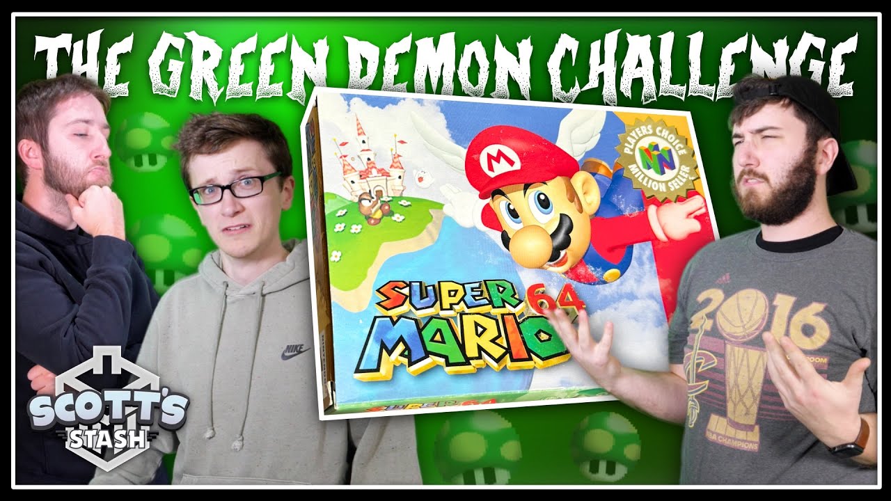 Scott, Sam and Eric Take On the Green Demon Challenge in Super Mario 64