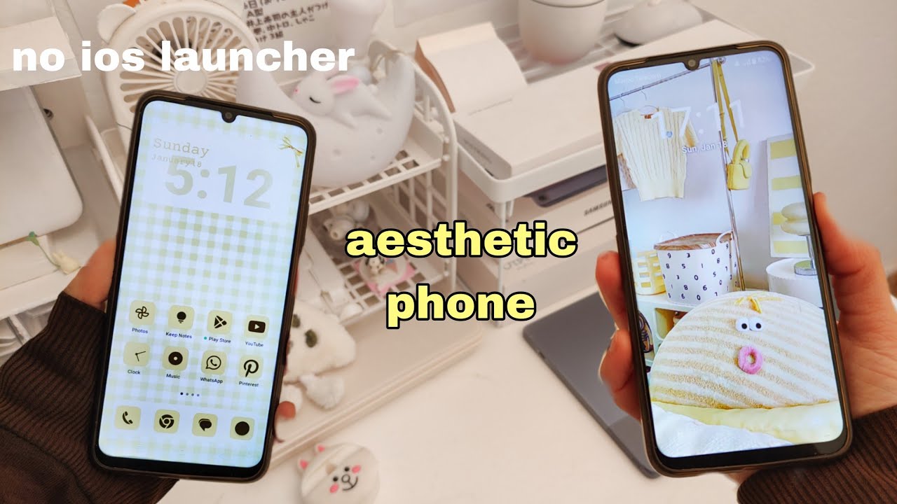 How to make your phone aesthetic 🌷 Android Customization, Cute home screen 💞 Aesthetic Realme C53