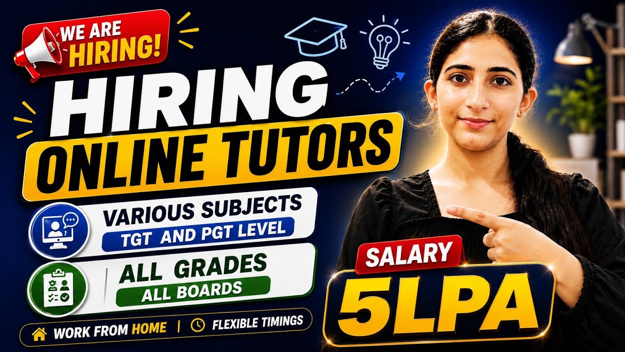 🔥ONLINE TEACHING JOBS 🔥 SALARY 5 LPA🔥