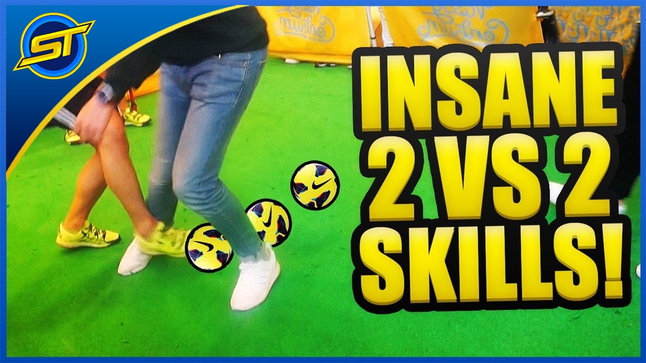 INSANE FOOTBALL SKILLS/TRICKS/PANNAS (2 vs 2) ★ SkillTwins