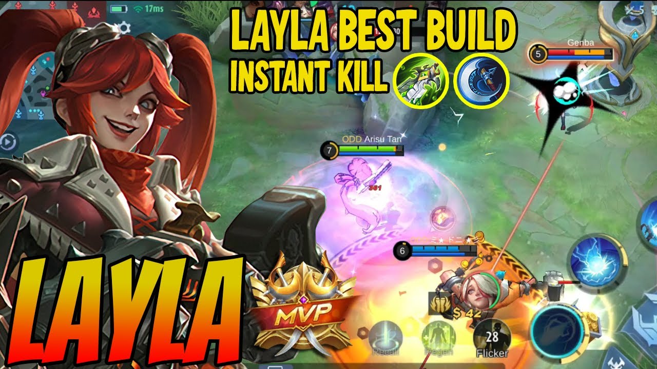 LAYLA ONE HIT WITH ATTACK SPEED BUILD!! - Layla Best Build 2023 ~ MLBB