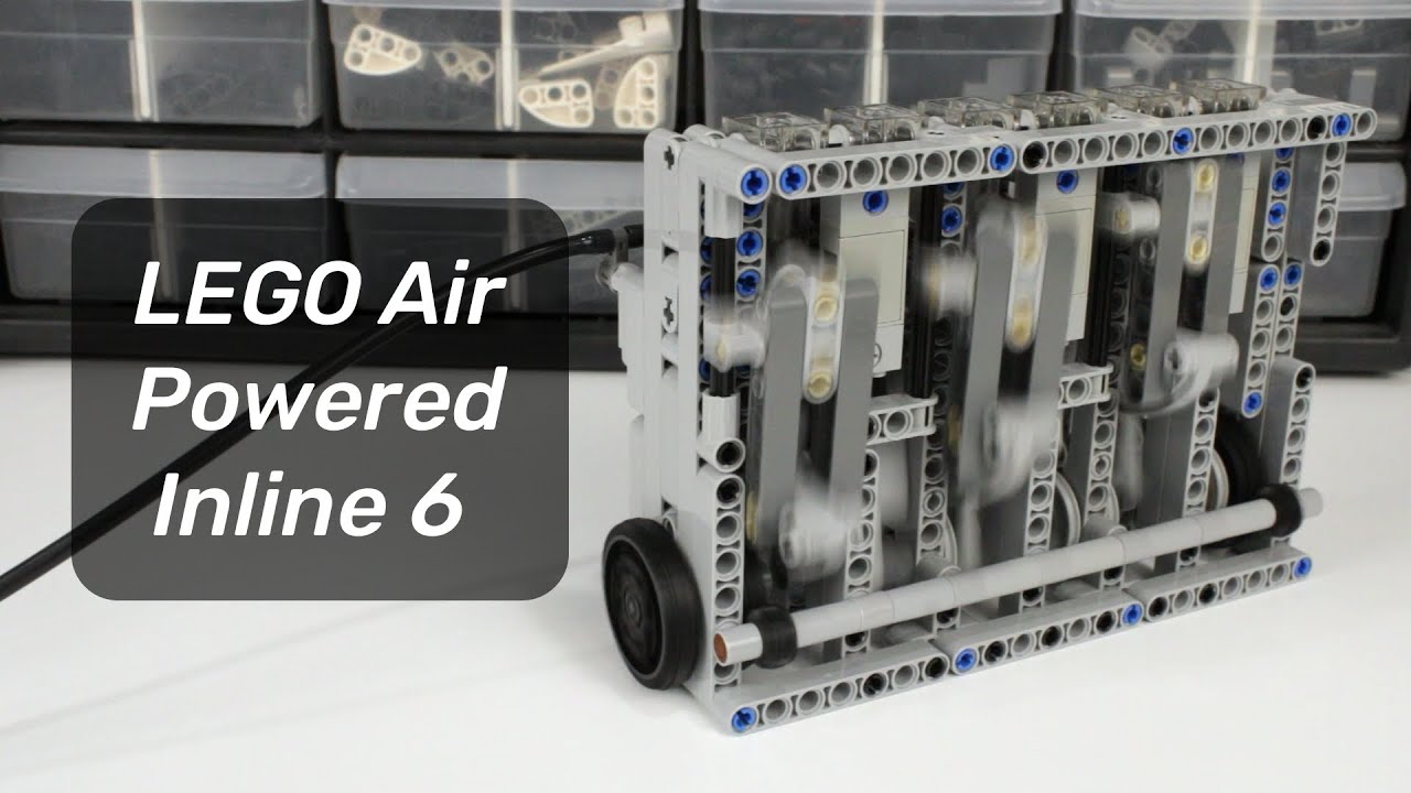 LEGO Pneumatic Engine - Compact Inline 6