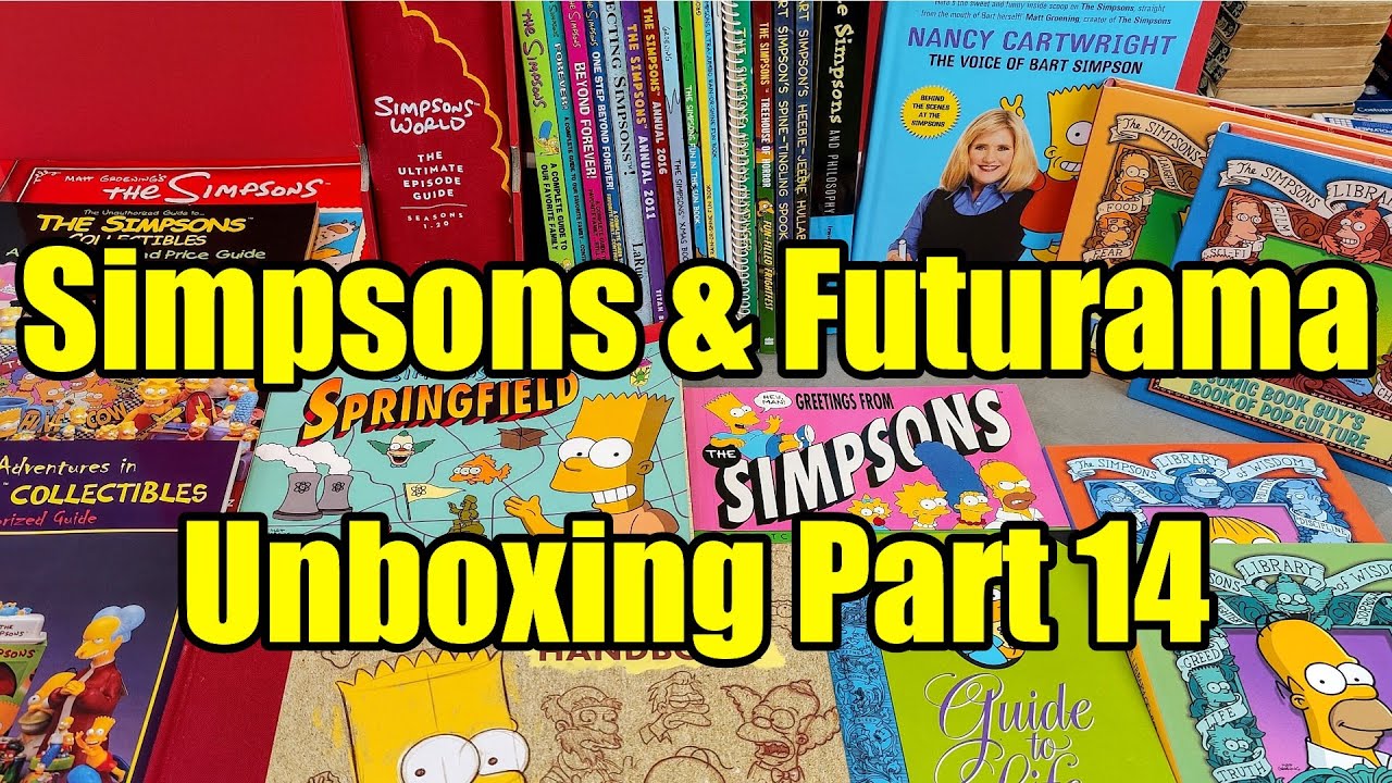 Unboxing Simpsons And Futurama - Toys And Collectibles - Part 14 - Books!