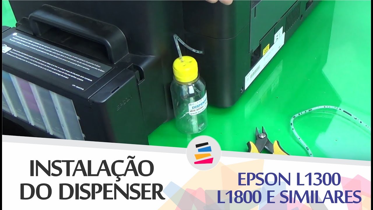 Tutorial - Instalação do Dispenser na Epson L1300, L1800 e Similares   SULINK