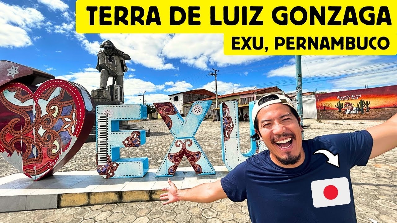 Um japonês conhecendo a terra de Luiz Gonzaga. Exu, Pernambuco