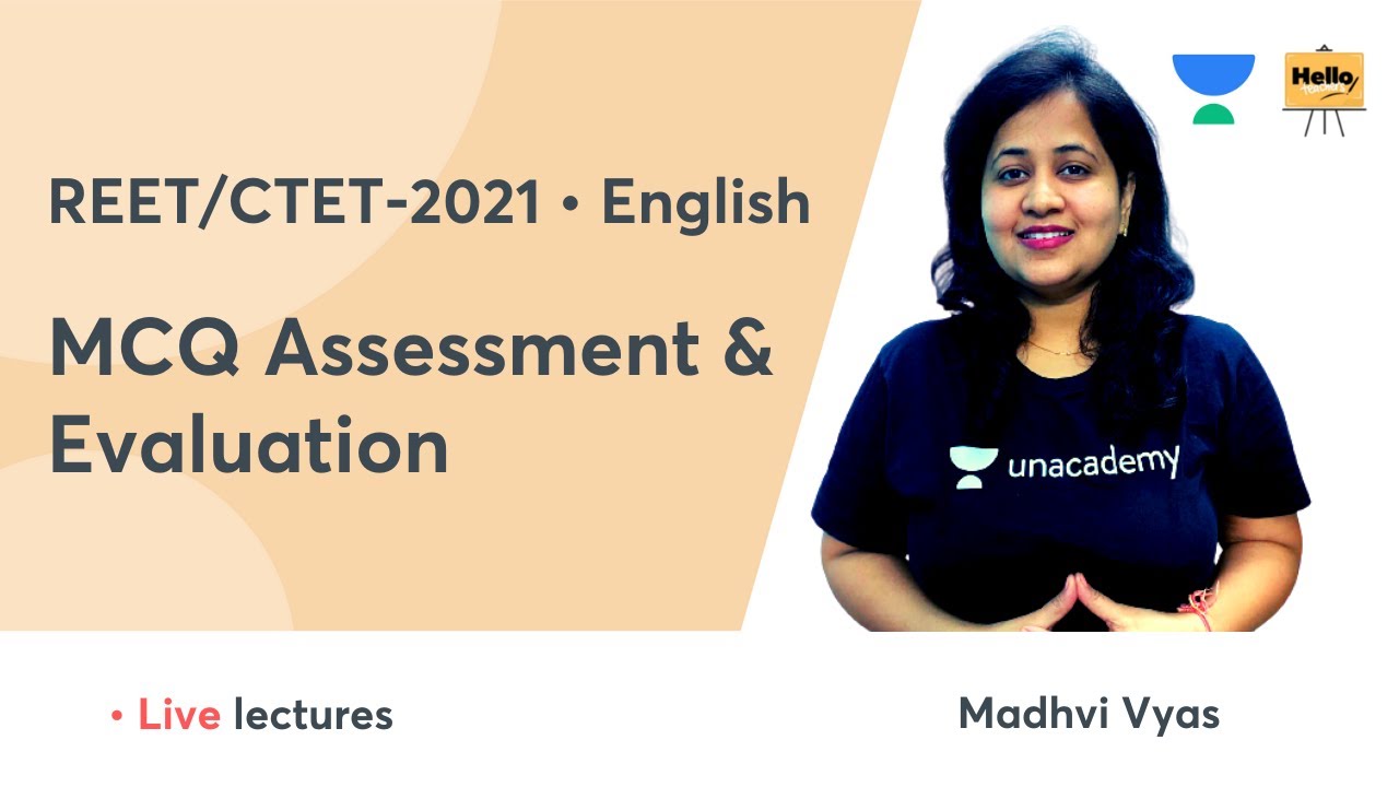 MCQ Assessment & Evaluation | REET/CTET-2021 | English | Hello Teachers | Madhvi Vyas