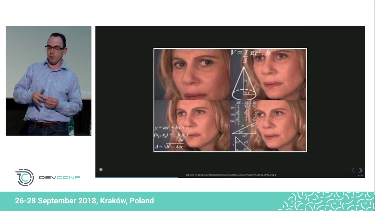 Spencer Schneidenbach - Using Immutable Data Structures in C# and .NET @ DevConf 2018
