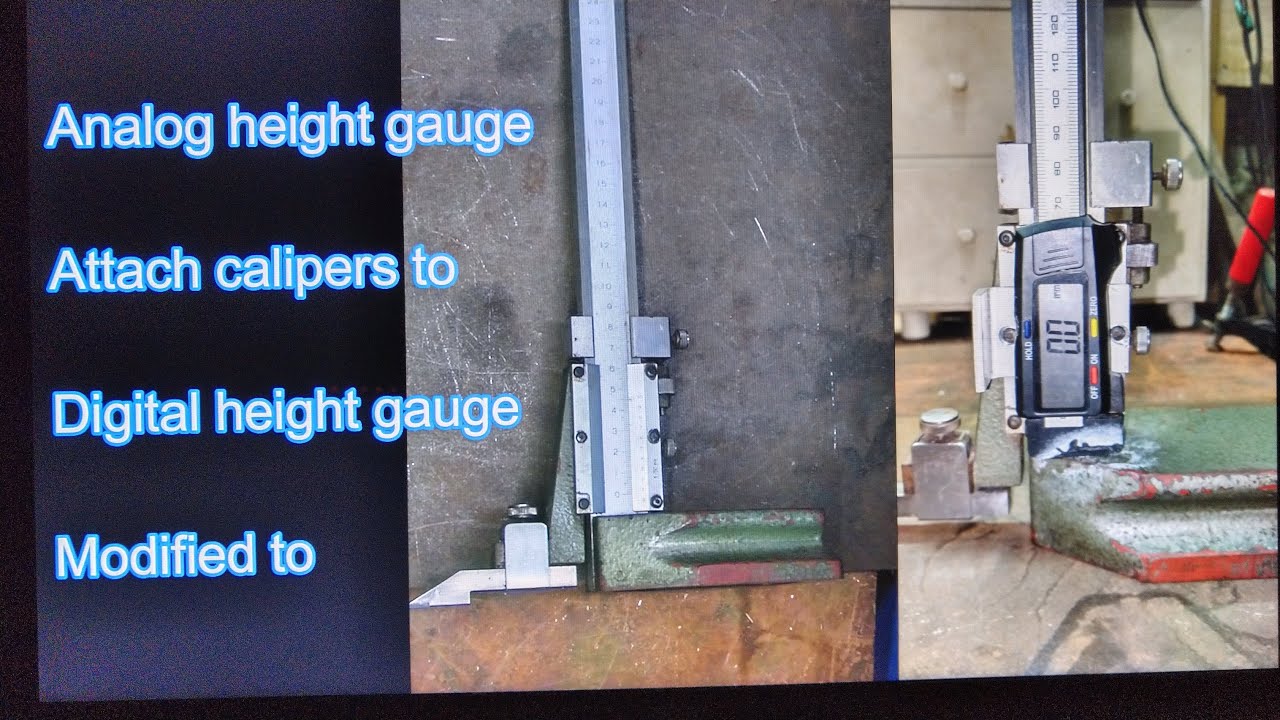 Convert analog to digital height gauge