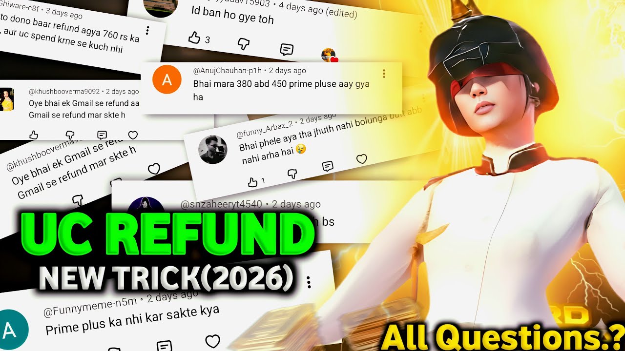 UC Refund All Questions Reply ? Bgmi Uc Refund Trick (2026) | How To Refund UC In Bgmi | New Trick