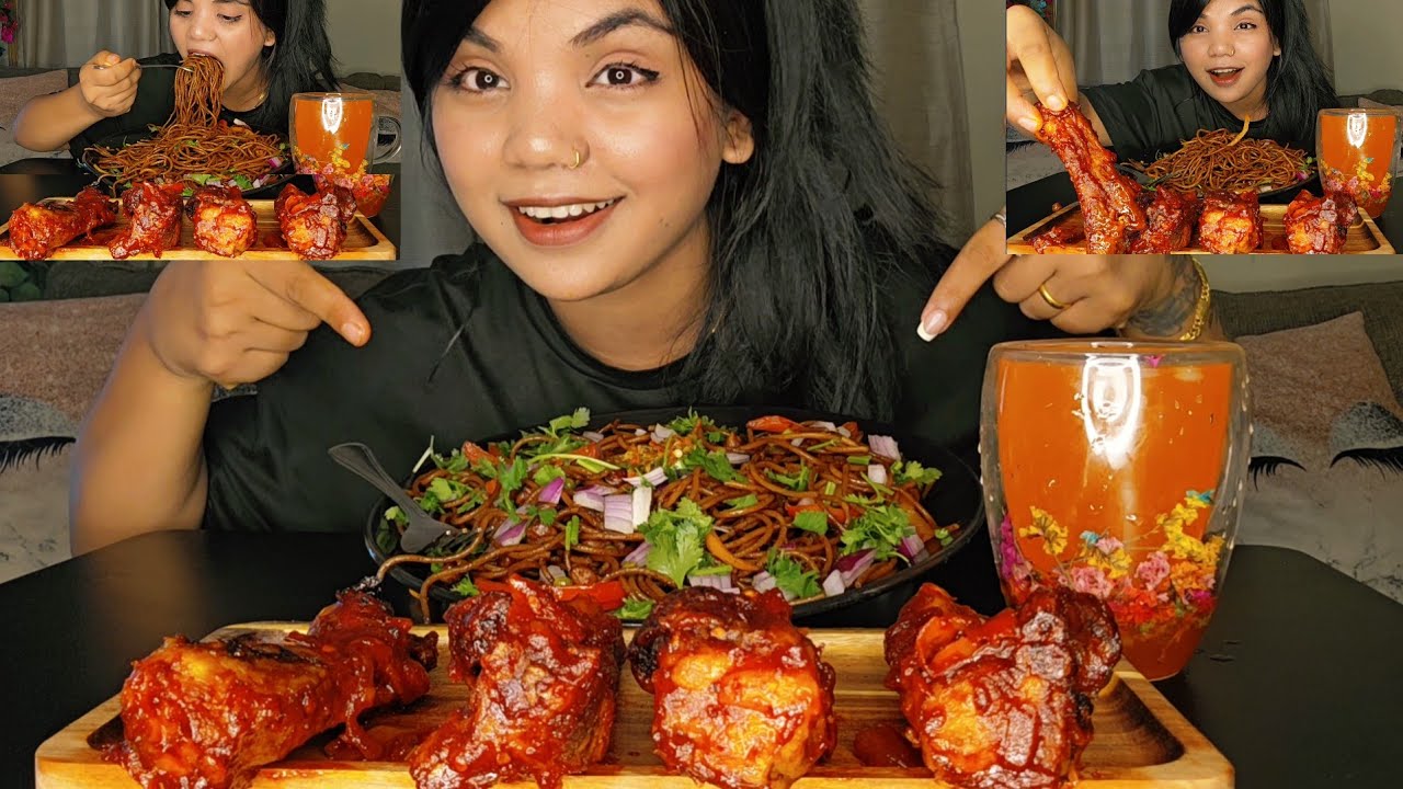 HOMEMADE CHOWMEIN WITH SPICY RIBS DELICIOUS NEPALISTYLE #SUSHILAMUKBANGVLOG 