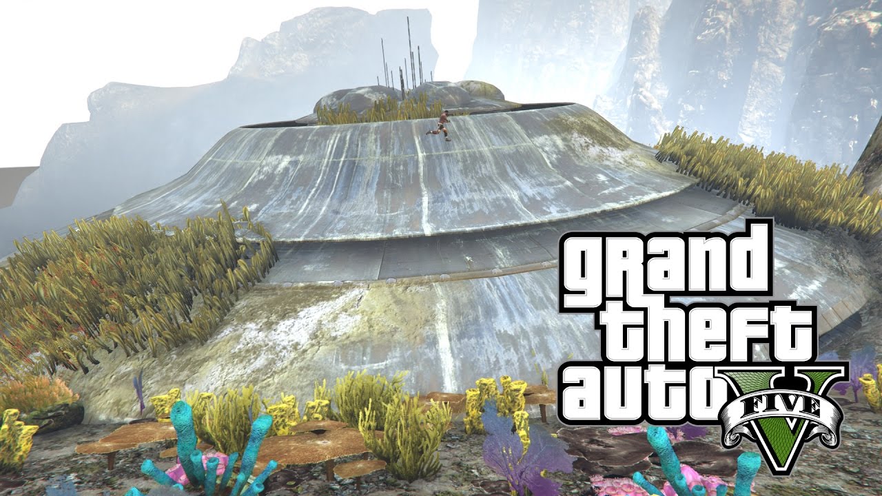 USUNĄŁ WODĘ, ZNALAZŁ UFO W GTA V SINGLEPLAYER - 