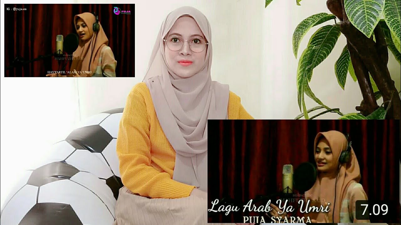 MERDUNYA..., MASYAALLAH! PUJA SYARMA - YA UMRI (COVER LAGU ARAB VERSI PUJA SYARMA) REACTION
