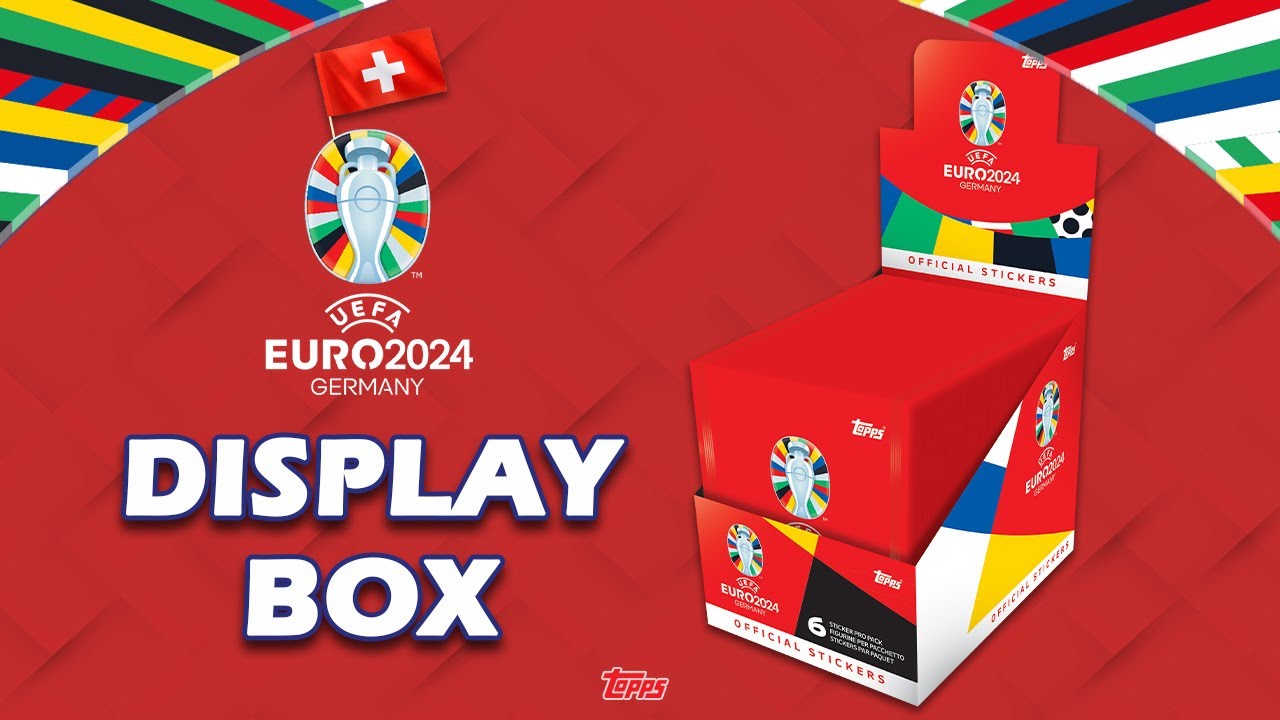 TOPPS UEFA Euro 2024 Sticker Swiss Edition - DISPLAY BOX