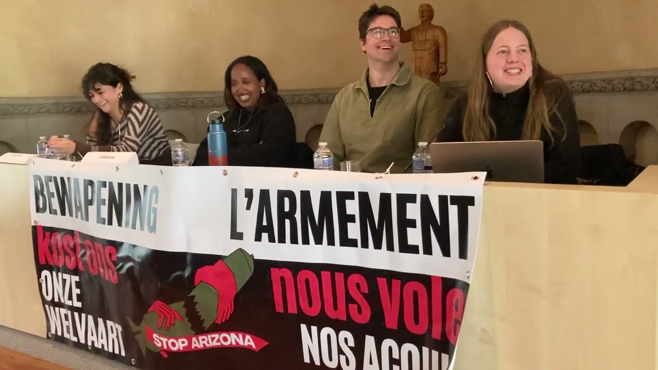 Vredesconferentie * Stop Militarisation Brussel * Schulstreik gegen Wehrpflicht speaker